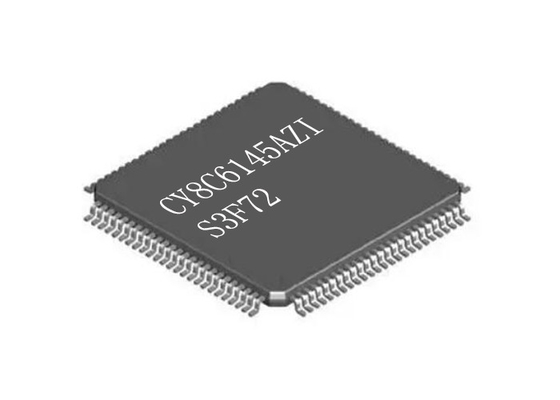 متحكم وحدة المعالجة المركزية المزدوجة IC CY8C6145AZI-S3F72 Surface Mount LQFP100 منخفض الطاقة