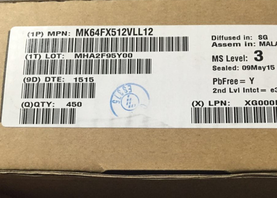 32BIT المتكاملة رقاقة الدائرة MK64FX512VLL12 120MHz ARM Cortex-M4 متحكم دقيق