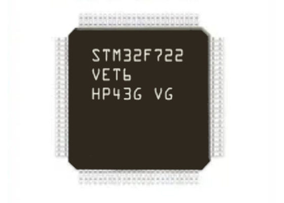 32BIT أحادية النواة STM32F722VET6512 كيلو بايت ميكروكنترولر IC LQFP100 عالية الأداء