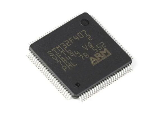شريحة دارة متكاملة 512 كيلو بايت STM32F407VET6 168 ميجا هرتز Arm Cortex M4 Core 100LQFP
