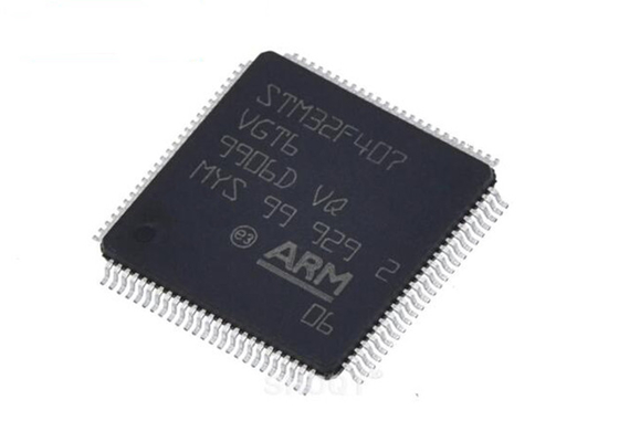 متحكم IC STM32F407VGT6 1 ميجابايت من ذاكرة فلاش LQFP100 أحادية النواة