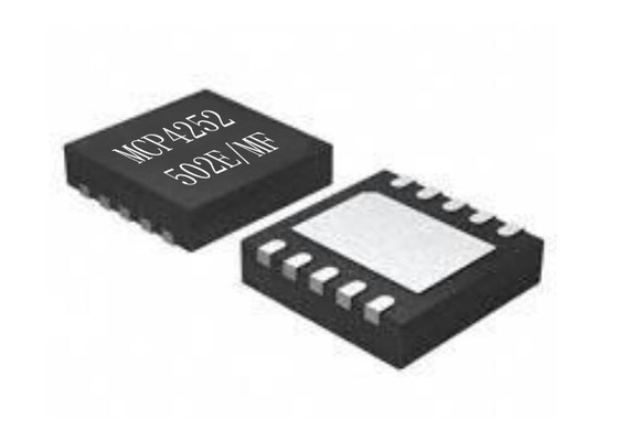 رقاقة دارة متكاملة MCP4252-502E / MF ذاكرة متطايرة IC DFN10 SPI وعاء رقمي