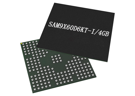 وحدة التحكم الدقيقة SAM9X60D6KT-I / 4GB المعالج الدقيق IC 600MHz 196-TFBGA