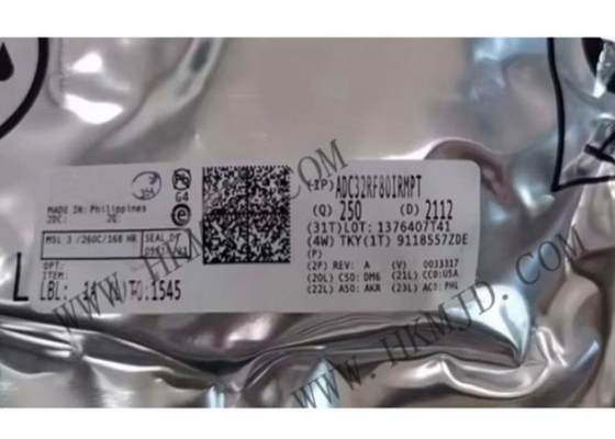 ICs Chip ADC32RF80IRMPT ثنائي القناة 3-GSPS جهاز استقبال الاتصالات وأجهزة التعليقات