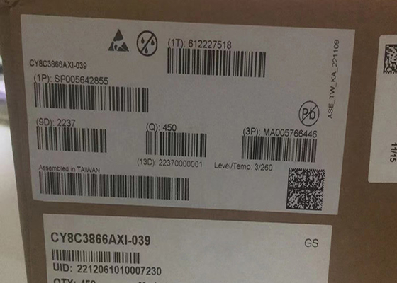رقاقة دارة متكاملة 8 بت 67 ميجا هرتز 64 كيلو بايت CY8C3866AXI-039 متحكم دقيق IC 100-TQFP