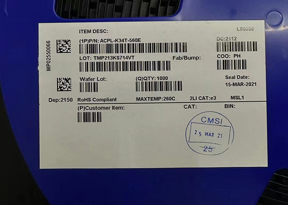 ACPL-K34T-560E السيارات 2.5 A الذروة عالية الإخراج الحالية MOSFET بوابة محرك Optocoupler