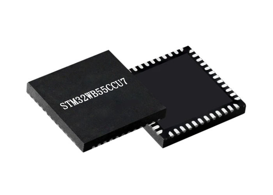 متحكم MCU STM32WB55CCU7 32 بت MCU Arm 2.48 جيجا هرتز RF جهاز الإرسال والاستقبال IC