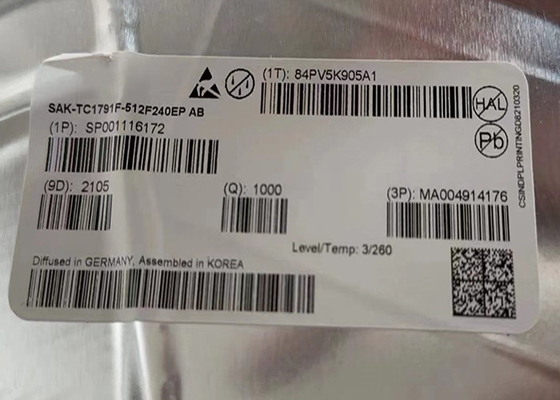 292-LFBGA SAK-TC1791F-512F240EP AB وحدة تحكم دقيقة أحادية النواة 32 بت