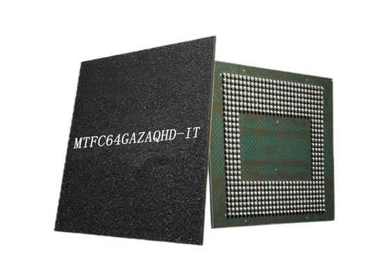 رقاقة دارة متكاملة MTFC64GAZAQHD-IT 512 جيجابت 200 ميجاهرتز 153-VFBGA Memory IC