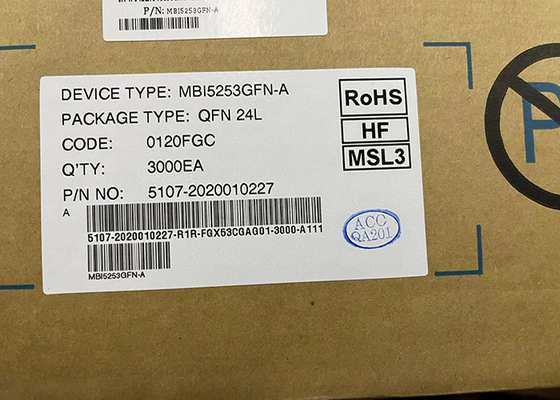 16 قناة MBI5253GFN-A PWM محرك التيار المستمر LED 24QFN رقاقة الدائرة المتكاملة
