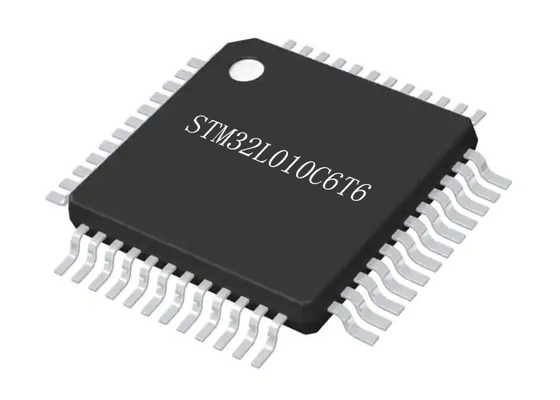 STM32L010C6T6 32 بت MCU أحادي النواة 32 ميجا هرتز 32 كيلو بايت متحكم IC سطح جبل