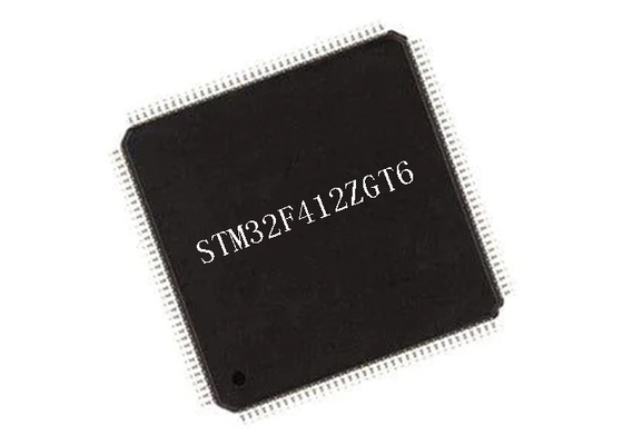 STM32F412ZGT6 ARM Cortex-M4 32 بت أحادي النواة 100 ميجاهرتز 1 ميجابايت متحكم IC