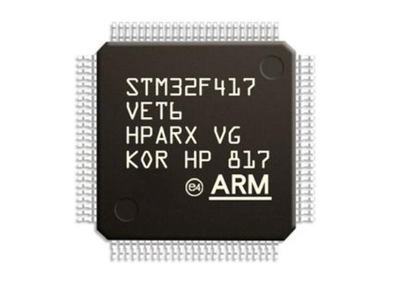 أحادي النواة STM32F417VET6 متحكم MCU 100LQFP ARM Cortex-M4 512 كيلو بايت فلاش