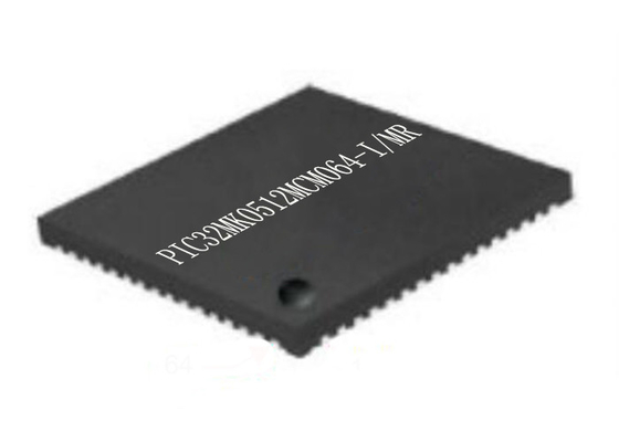 متحكم MCU PIC32MK0512MCM064-I / MR أحادي النواة 64QFN رقاقة متحكم