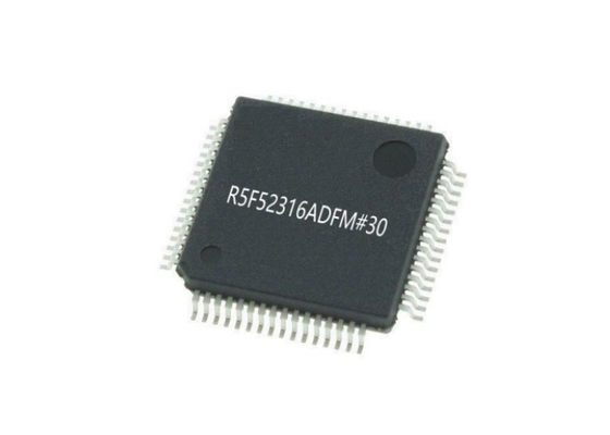 متحكم دقيق MCU R5F52316ADFM # 30256 كيلو بايت 32 بت RXv2 CPU Core 64-LFQFP
