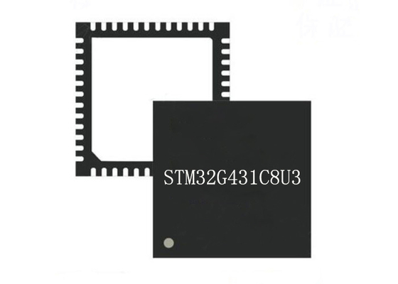 متحكم MCU STM32G431C8U3 48UFQFN 32Bit أحادية النواة متحكم رقاقة