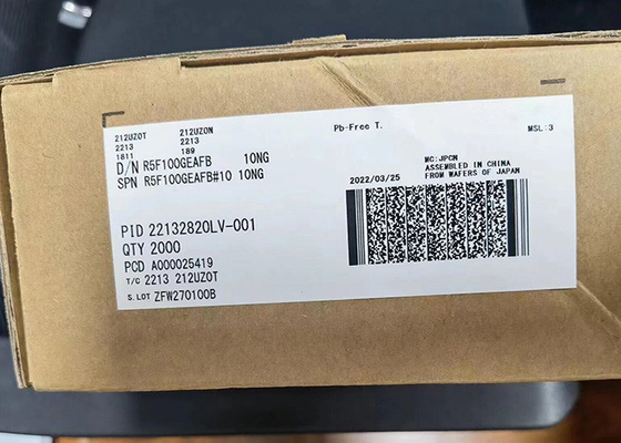 32 ميجا هرتز متحكم MCU R5F100GEAFB 16 بت متحكم رقاقة 48LQFP منخفضة الطاقة