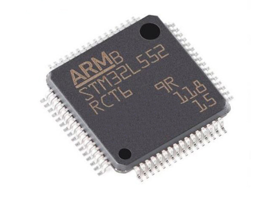 أحادية النواة STM32L552RCT6 متحكم MCU 64LQFP 256 كيلو بايت فلاش متحكم رقاقة
