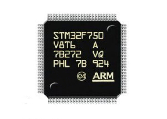 STM32F750V8T6 متحكم MCU ARM Cortex-M7 رقاقة متحكم 100LQFP
