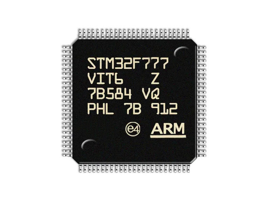 STM32F777VIT6 متحكم دقيق IC ذراع أحادي النواة Cortex-M7 2 ميجا بايت فلاش