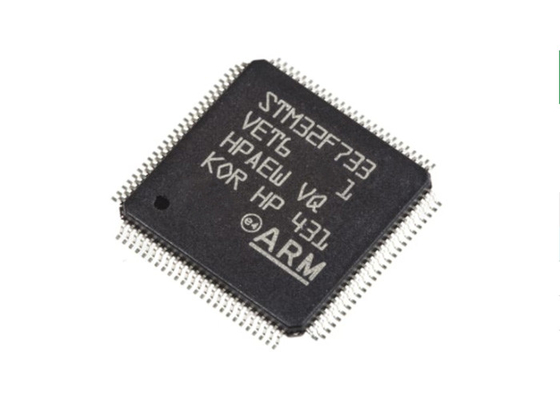 STM32F733VET6 متحكم رقاقة 512 كيلو بايت فلاش متحكم MCU LQFP100