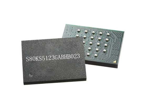 رقاقة دارة متكاملة 512 ميجابت S80KS5123GABHB023 35ns 24-FBGA Memory IC