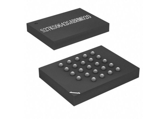 64Mbit الدوائر المتكاملة رقاقة S27KS0642GABHM020 Pseudo SRAM Memory Chip 200MHz