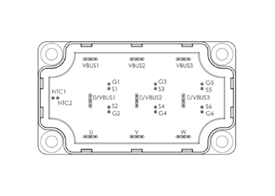 وحدات IGBT للسيارات MSCSM120TAM16CTPAG 728W وحدات أشباه الموصلات المنفصلة