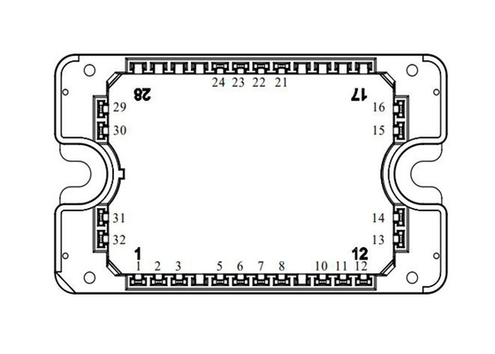 ثلاثة مستويات العاكس MSCSM170TLM23C3AG SiC MOSFET وحدة الطاقة 1700V 4N- قناة