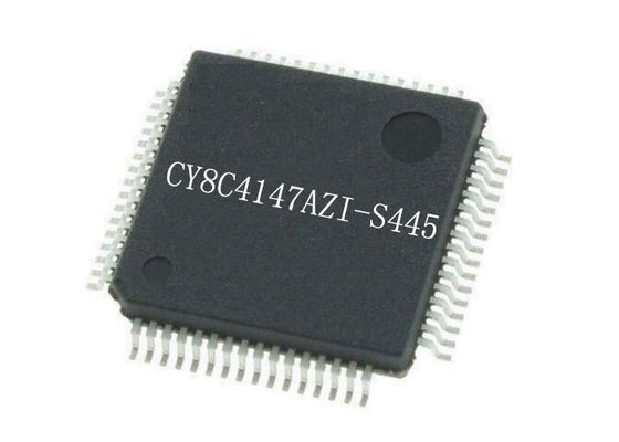 48MHz الدوائر المتكاملة رقاقة CY8C4147AZI-S445 نظام قابل للبرمجة على رقاقة 64TQFP