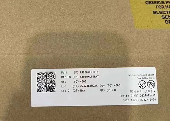 سائق محرك ثنائي القطب A4980KLPTR 28-TSSOP سائق متدرج قابل للبرمجة للسيارات