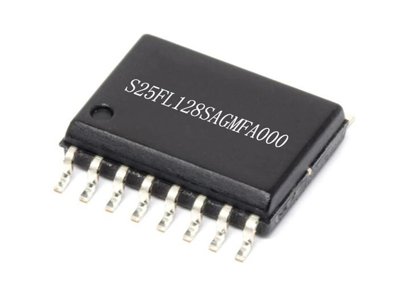 NOR Flash Memory IC S25FL128SAGMFA000 16-SOIC 128Mbit رقاقة دارة متكاملة