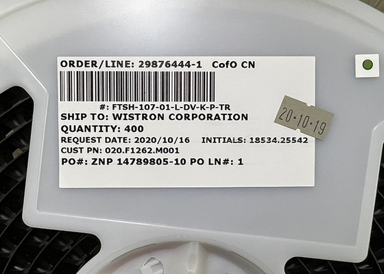 FTSH-107-01-L-DV-K-P-TR IC رقاقة 14 موضع سطح جبل موصل رأس