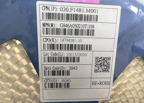 G846A050210T1HR SMD أنابيب رقاقة الدوائر المتكاملة وعلب الأسلاك