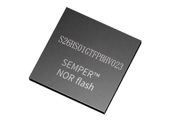 FLASH NOR Memory IC S26HS01GTFPBHV023 166MHz عالية السرعة CMO 24-FBGA IC Chips
