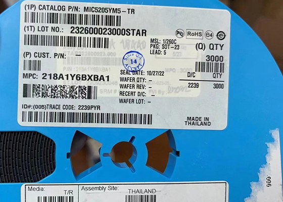 MIC5205YM5-TR 150mA منظم جهد منخفض الضوضاء LDO IC SOT-23-5 سطح جبل
