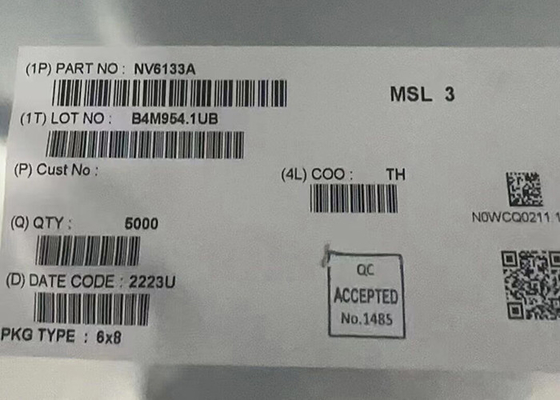 تحميل برامج تشغيل رقاقة NV6133A GaNFast Power IC 30-QFN رقاقة الدائرة المتكاملة 330mOhm