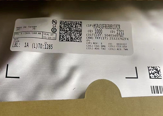متحكم MCU MSP430FR69891IPZR 100-LQFP ميكروكنترولر إشارة مختلطة IC