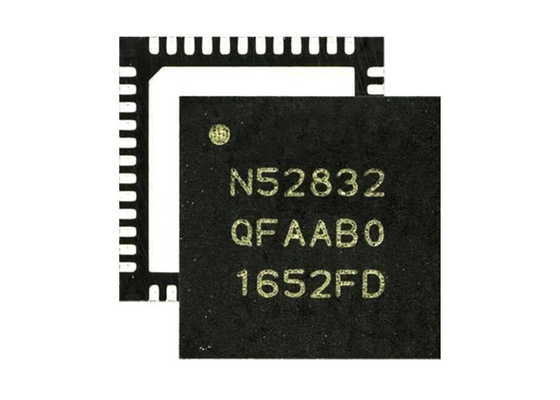 NRF52832-QFAB-G-R BT IC نظام RF على شريحة 48-VFQFN BT 5.3 SoC