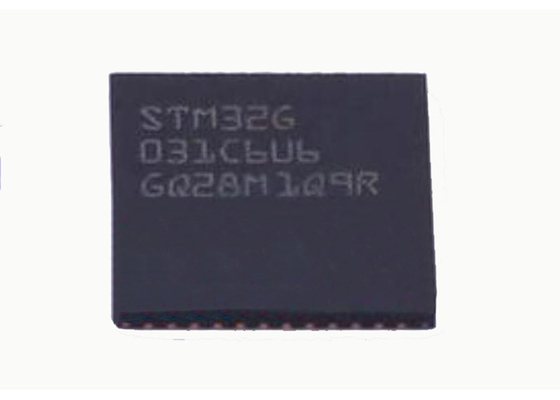 64 ميجا هرتز MCU متحكم IC STM32G031C6U6 ARM Cortex-M0 + 48-UFQFN