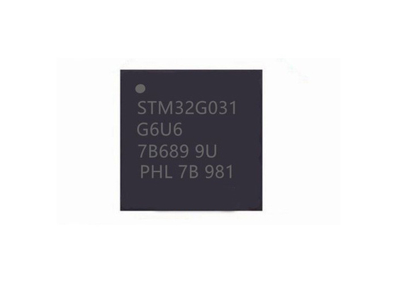 STM32G031G6U6 متحكم MCU أحادي النواة 64 ميجاهرتز 28-UFQFN