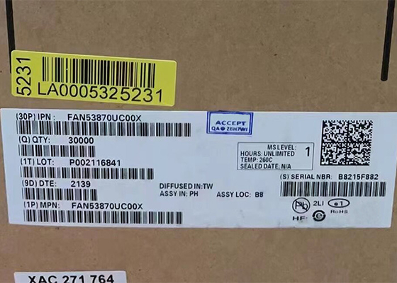 FAN53870UC00X 20-XFBGA رقاقة دارة متكاملة رقائق إدارة طاقة منخفضة Iq