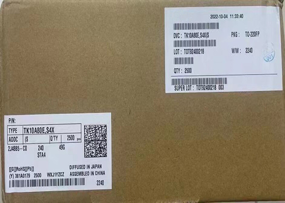 رقاقة الدوائر المتكاملة TK10A80E MOSFETs القناة الشمالية 800 V 10A ترانزستورات