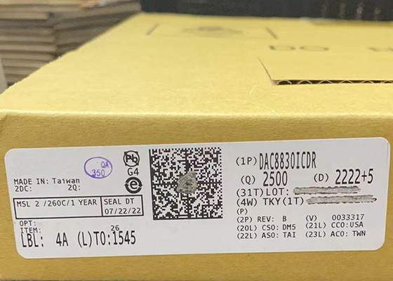 DAC8830ICDR محولات الجهد الخارجي الرقمي إلى التناظري ذات الطاقة المنخفضة للغاية ذات 16 بت