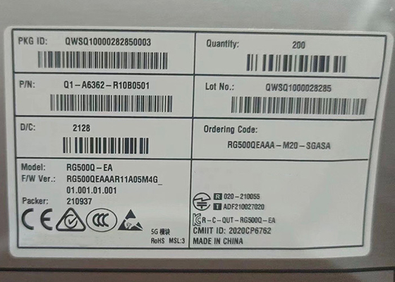 RG500Q Sub-6 GHz LGA 5G Module, Transceiver Module 6GHz الهوائي