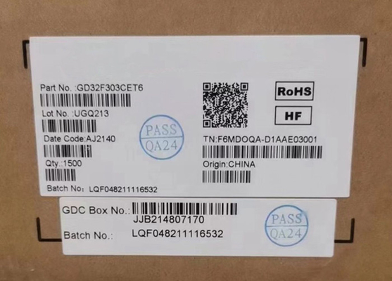 GD32F303CET6 IC MCU ARM Cortex-M4 32 بت LQFP48 حزمة