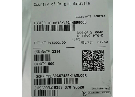 SPC5742PK1AMLQ9R 32 بت ثنائي النواة 200 ميغا هرتز ميكروسيترات مضمنة IC 144-LQFP
