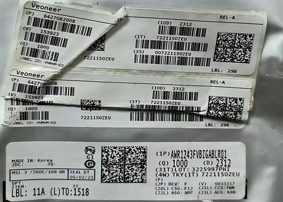 أجهزة الاستقبال الراديوي الراديوي AWR1243FVBIGABLRQ1 رقاقة واحدة FMCW Transceiver 161-TFBGA