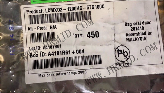 صفحة بوابة قابلة للبرمجة في الميدان LCMXO2-1200HC-5TG100C 79 I/O MachXO2 صفحة بوابة قابلة للبرمجة في الميدان IC 100-LQFP