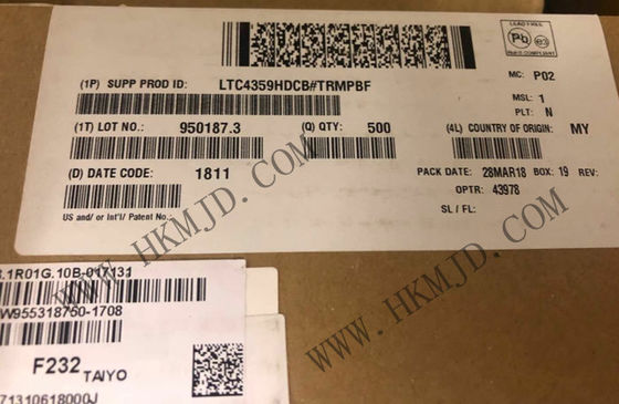 شريحة الدوائر المتكاملة LTC4359HDCB تحكم ثنائي المثالي DFN-6